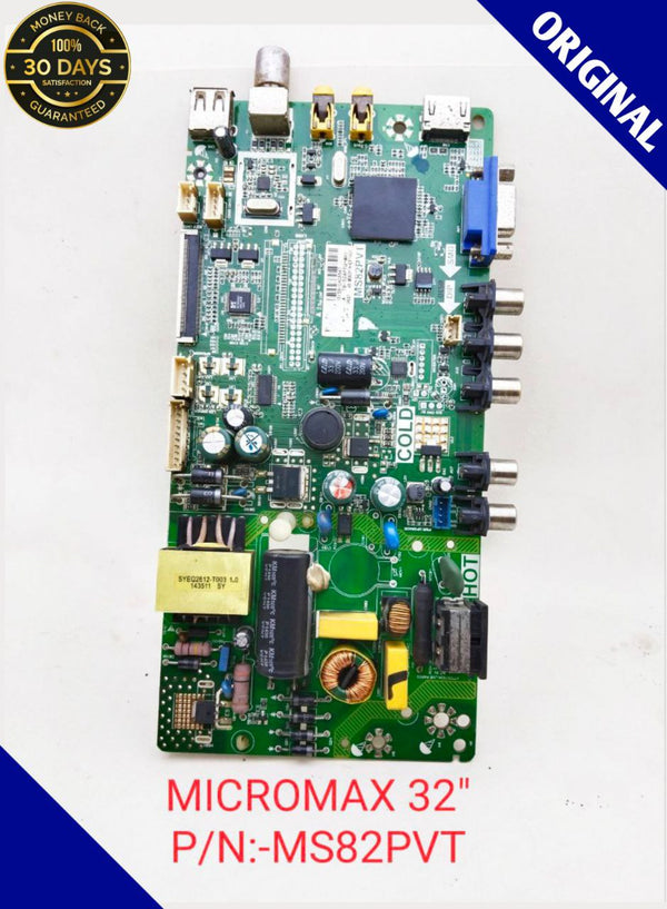 MICROMAX 32'' LED TV MOTHERBOARD. P/N:-MS82PVT