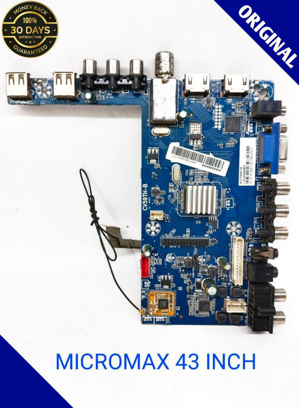 MICROMAX 43 Inch LED TV MOTHERBOARD. P/N:-43X6300MHD
