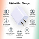 2 A USB Type-C Wall Mobile Charger with 1 m Data Transfer Cable Fast Charging Travel Adapter for Android