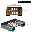 Set Top Box Stand Wall Mount with Double Remote Holder