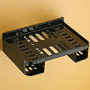 Set Top Box Stand Wall Mount with Double Remote Holder