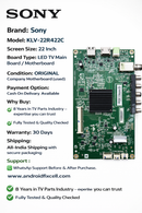 SONY KLV-22R422C LED TV MOTHERBOARD