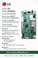 LG 42LB5510 LED TV MOTHERBOARD