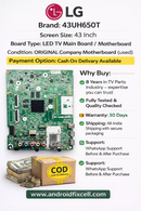 LG 43UH650T LED TV MOTHERBOARD