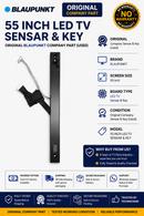 BLAUPUNKT 55 INCH LED TV SENSAR & KEY