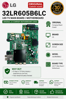 LG 32LR605B6LC 32 INCE LED TV MOTHERBOARD