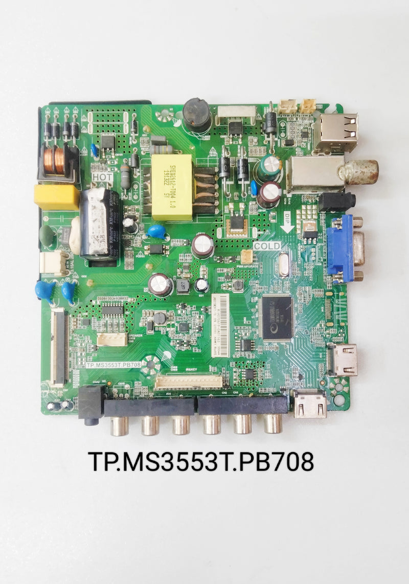UNIVERSAL 32 INCH LED TV MOTHERBOARD.P/N:-TP.MS3553T.PB708