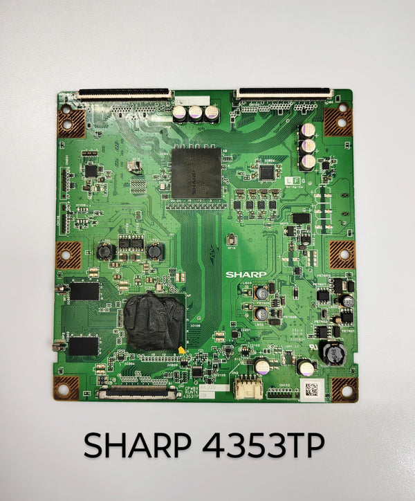 SHARP CPWBX RUNTK 4353TP T-CON BOARD