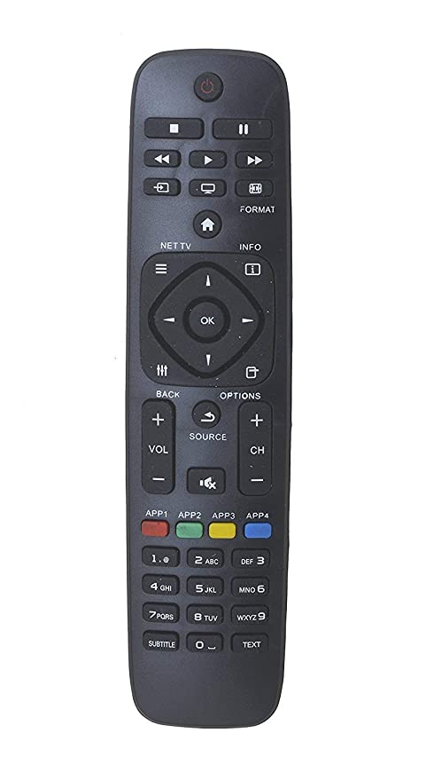 Philips Remote No. URC119, LCD/LED TV Remote Control (Black) - Old Remote Must be Exactly Same