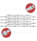 Samsung 43 inch TV for 7 Lamp 4+3 LED Backlight Strip ( 4 PCS SET )