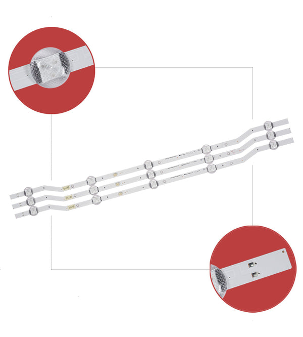 Samsung 32 Inch LED TV for 5 Lamp LED Backlight Strip ( 3 PCS )