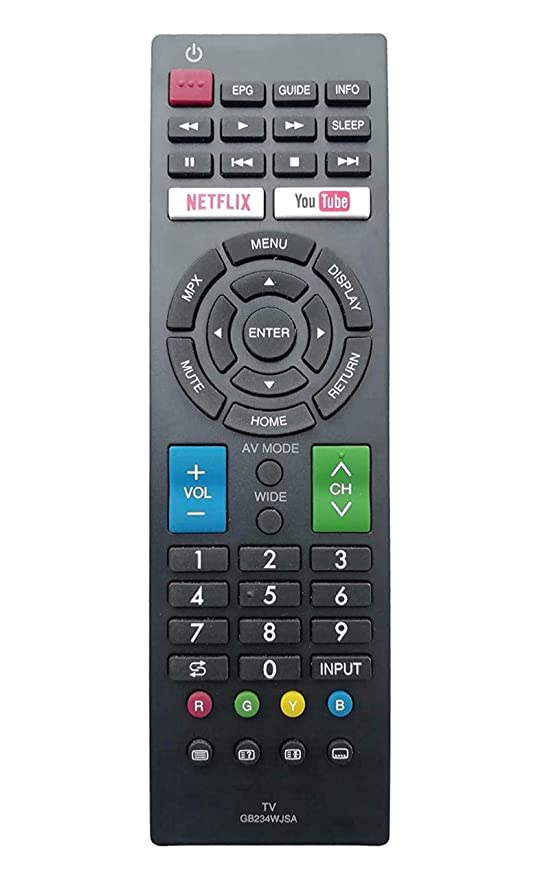 SHARP Remote Control for Smart LED/LCD/Ultra HD TV Remote Control Mode