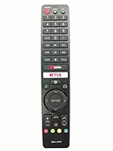 SHARP TV Remote Control RM-L1678 LED LCD with Function Netflix YouTube for Sharp