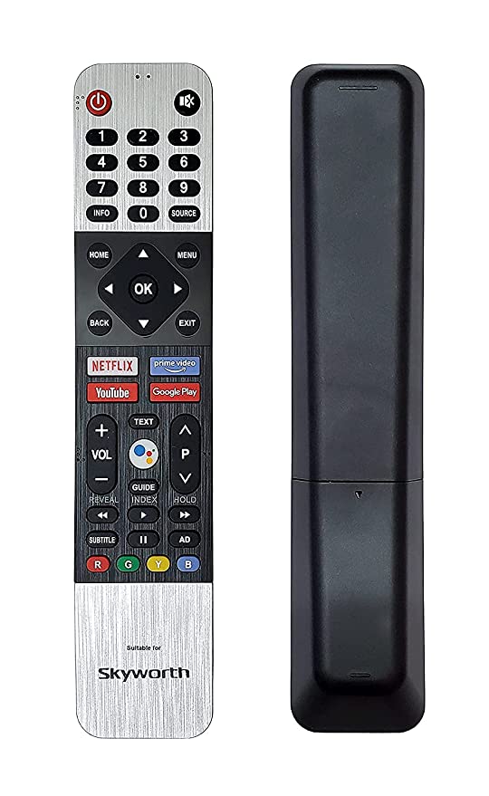 SKYWORTH LED/LCD Smart TV Remote Control with Netflix, YouTube & Google Play Functions, (Without Voice Function)