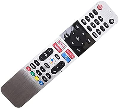 SKYWORTH TV Remote Control with Google Assistant, Bluetooth Voice Command skyworth Remote Android tv with Netflix YouTube Media Player and Google Play hot Keys. Pairing Must!