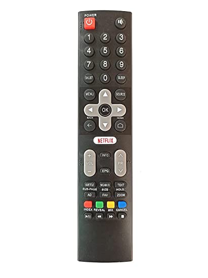 VU LED Smart TV Remote Control with Netflix Function for LED TV