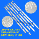 V0T7-430SMA-R0 6 PCS / 10 LED, LED TV BACKLIGHT
