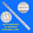LG 32LH520D 2 PCS STRIP / 5 LED LIGHT