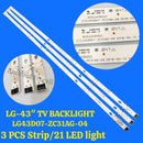 LG43D07-ZC31AG-04 3 PCS STRIP/ 21 LED LIGHT