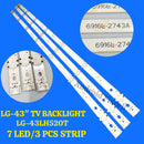 LG 43LH520T 3 PCS STRIP/ 7 LED LIGHT