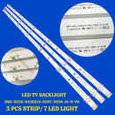 HRS-H554-043ES19-0307-3030-14-N-V0, 3 PCS STRIP / 7 LED LIGHT
