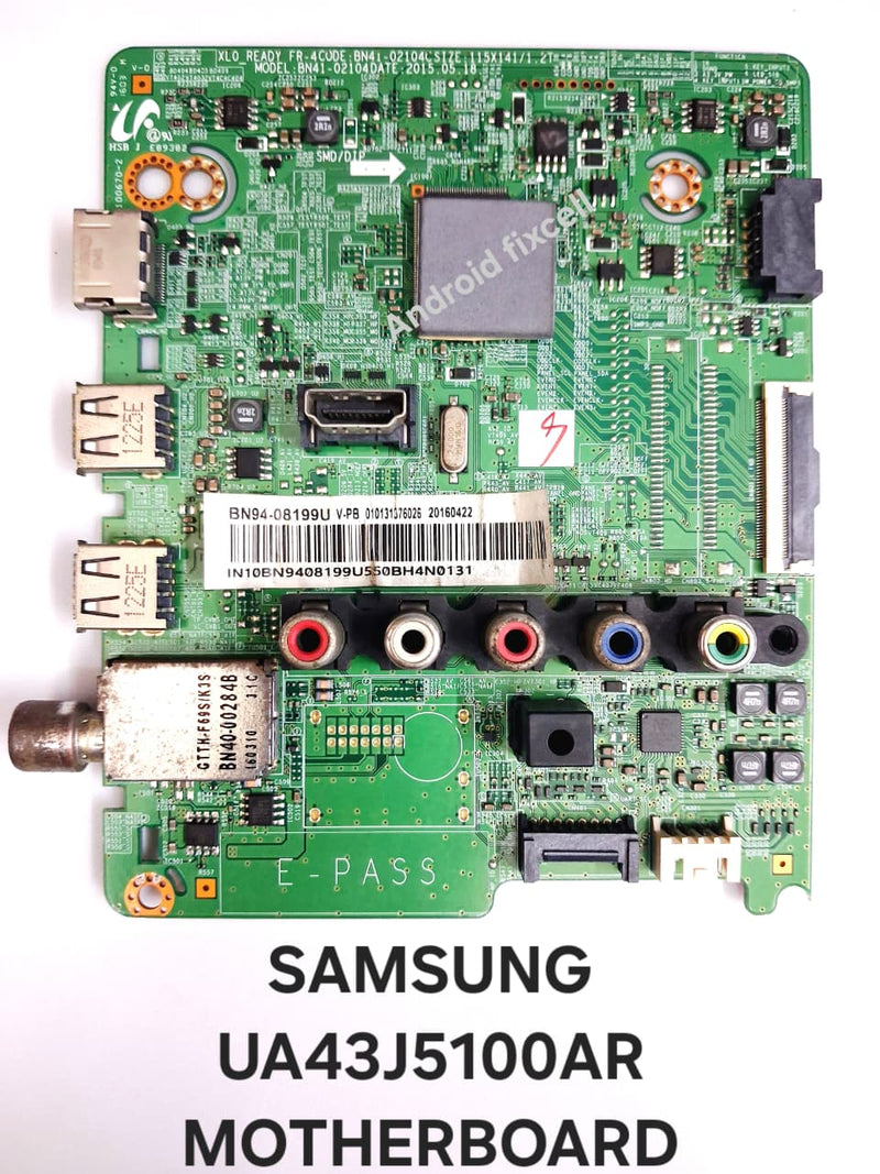 SAMSUNG UA43J5100AR LED TV MOTHERBOARD