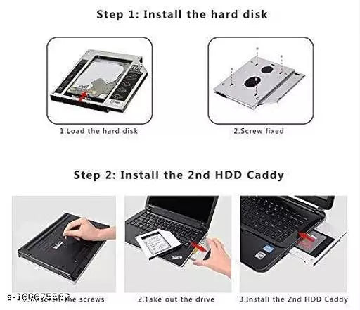 Hard Drive SATA 2nd HDD Caddy Tray for Unibody Laptop CD/DVD-RO