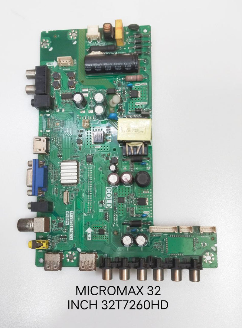 MICROMAX 32 INCH 32T7260HD TV MOTHER BOARD