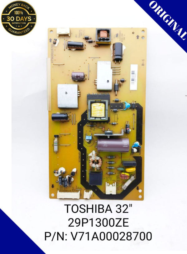 TOSHIBA 32 Inch 29P1300ZE LED TV POWER SUPPLY. P/N:- V71A00028700