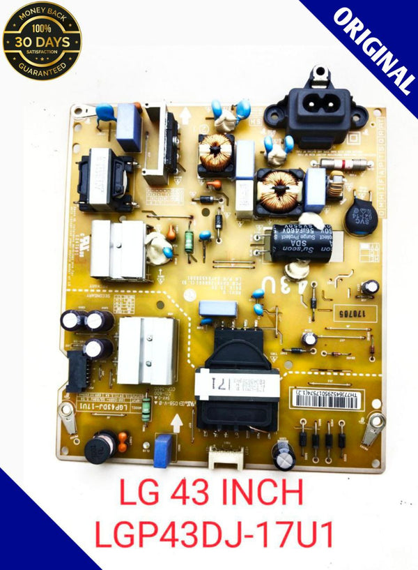 LG 43'' LED TV POWER SUPPLY. MODEL-LGP43DJ-17U1. LG P/N : EAY64529501