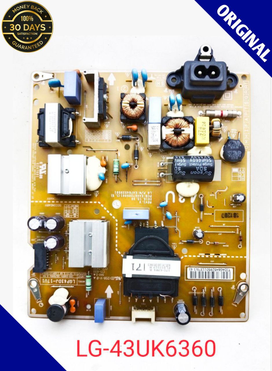 Alimentation EAY64529501 (EAX67209001 (1.5)) POUR LG 43UK6470PLC Alimentation EAY64529501 (EAX67209001 (1.5)) POUR LG 43UK6470PLC