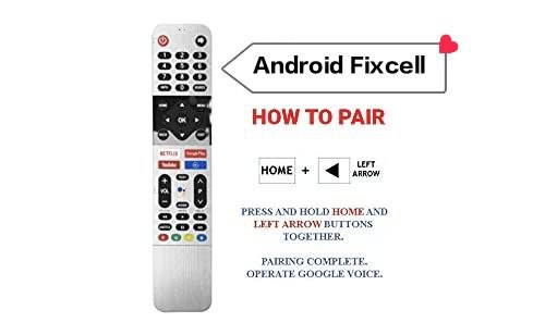 SKYWORTH TV Remote Control with Google Assistant, Bluetooth Voice Command skyworth Remote Android tv with Netflix YouTube Media Player and Google Play hot Keys. Pairing Must!