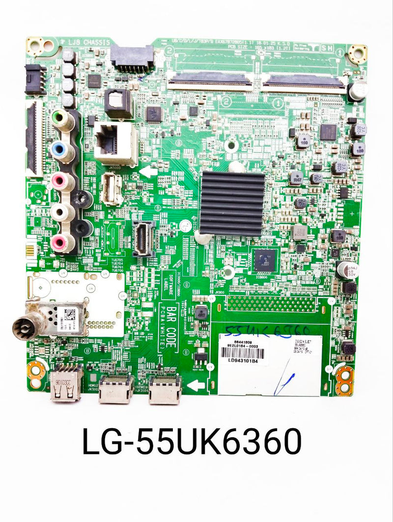 LG 55UK6360 SMART LED TV MOTHERBOARD. LG 55 INCH