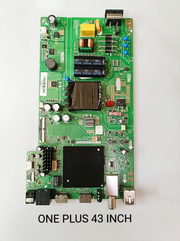 ONE PLUS 43 INC LED TV MOTHERBOARD. P/N:-TPD.MT9216.PB791