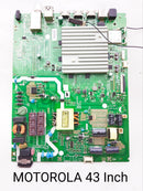MOTOROLA  43 Inch SMART LED TV MOTHERBOARD. P/N:- 5800-A9K21G-0P00