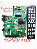 UNIVERSAL MOTHERBOARD. MODEL- TP.ATM30 PB801. Regulation- 1366*768