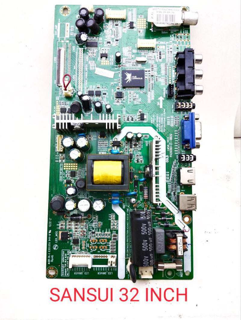 SANSUI 32 INCH LED TV MOTHERBOARD - Main Image