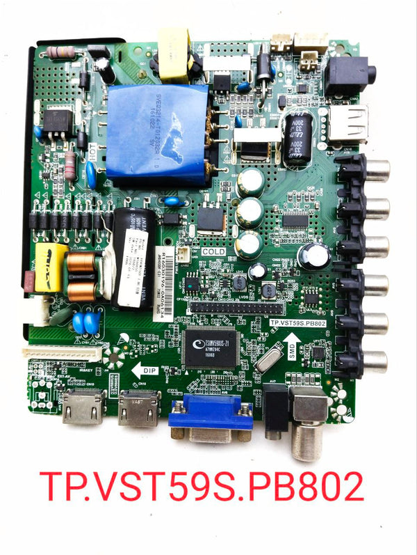 UNIVERSAL 40 INCH LED TV MOTHERBOARD. PART NO:- TP.VST59S.PB802