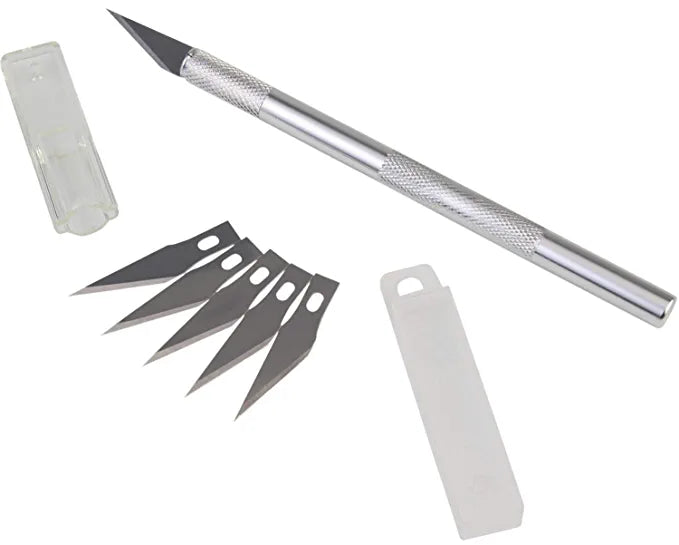 Pen Knife - Crafts Steel Knife 5 Interchangeable Sharp Blades