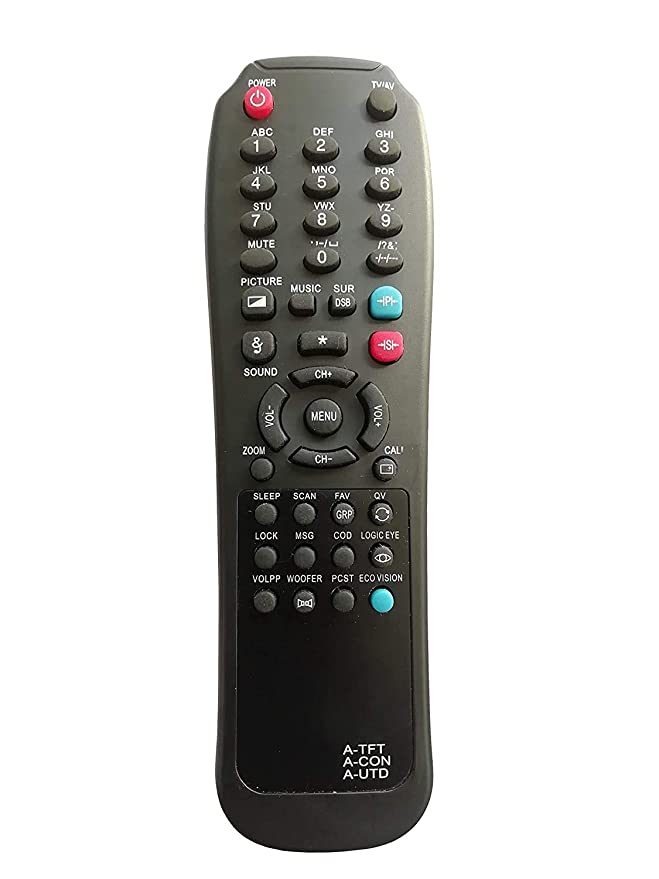 AKAI A-TFT A-CON A-UTD 3in1 TV Remote Control  for Akai TV