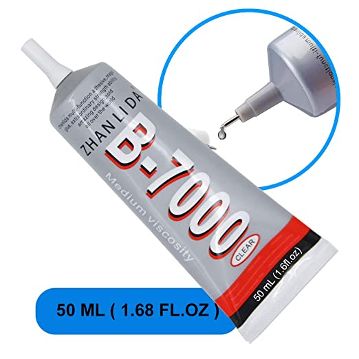 B-7000 Glue 50 ml - Strong Glue for All Purpose Repair Glue for Mobiles, Jewellery, Shoes and more - Transparent Adhesive - B7000 Glue
