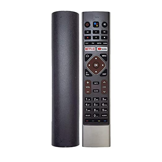 HAIER TV Remote Control HTR-U27E for with google assistant, Bluetooth Voice Command HAIER Remote android tv with NETFLIX YOUTUBE hot Keys. Pairing Must!