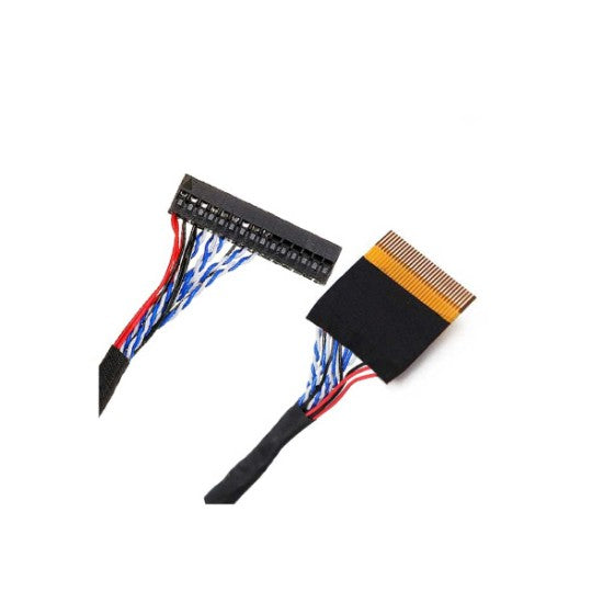 LVDS Cable 30 Pin, 1-Ch 8-Bit, For LG Type Panel (Right Supply-FFC-Connector)