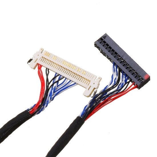 LVDS Cable 30 Pin, 1-Ch 8-Bit, For LG Type Panel (Left Supply)