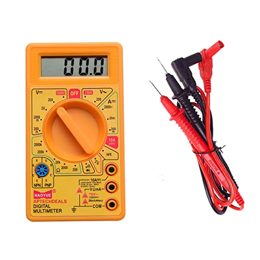 DIGITAL MULTIMETER  LCD AC DC Measuring Voltage Current (YELLOW)