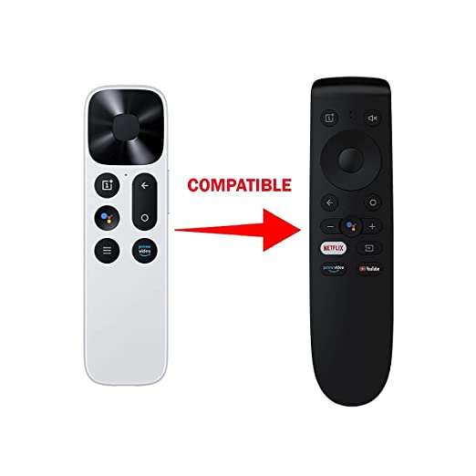 Non Voice oneplus Remote | 1+ Android TV Remote | Replacement of Original one plus smart tv Remote with Netflix YouTube and Prime Video Hot Keys