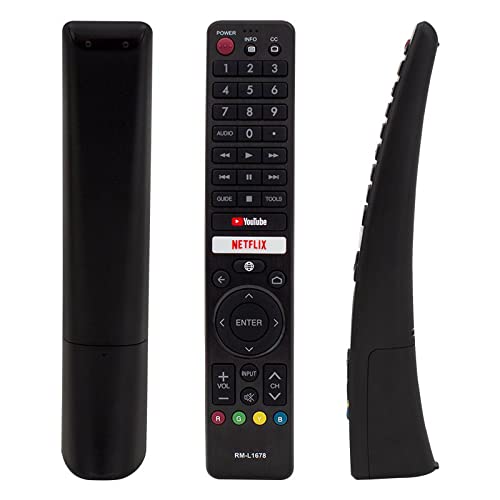 SHARP TV Remote Control RM-L1678 LED LCD with Function Netflix YouTube for Sharp