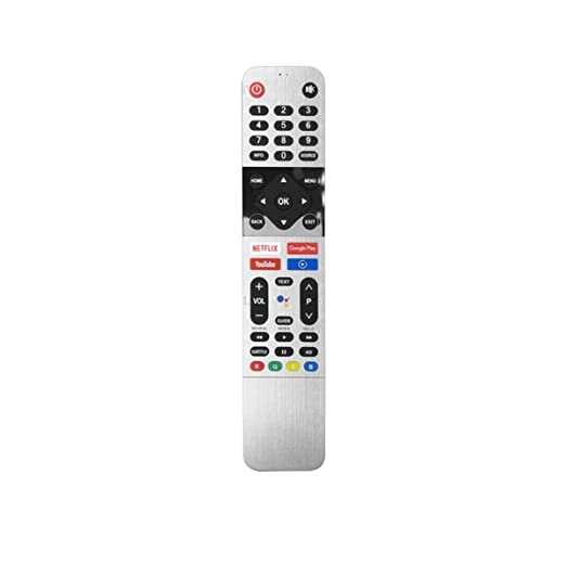 SKYWORTH TV Remote Control with Google Assistant, Bluetooth Voice Command skyworth Remote Android tv with Netflix YouTube Media Player and Google Play hot Keys. Pairing Must!