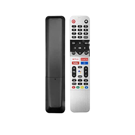 SKYWORTH TV Remote Control with Google Assistant, Bluetooth Voice Command skyworth Remote Android tv with Netflix YouTube Media Player and Google Play hot Keys. Pairing Must!