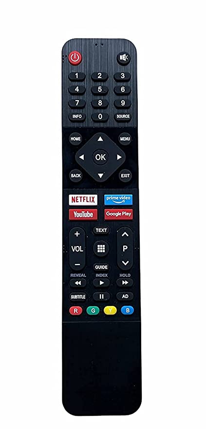 SKYWORTH TV Remote Control 1559 with Google Assistant, Bluetooth Voice Command skyworth Remote Android tv Without Netflix YouTube Media Player and Google Play hot Keys.